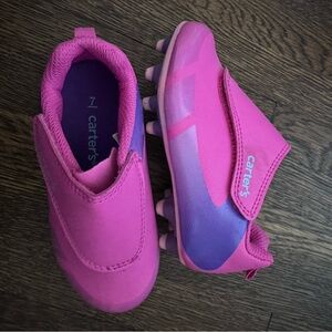 Carter's Pink and Purple Kids Soccer Cleats